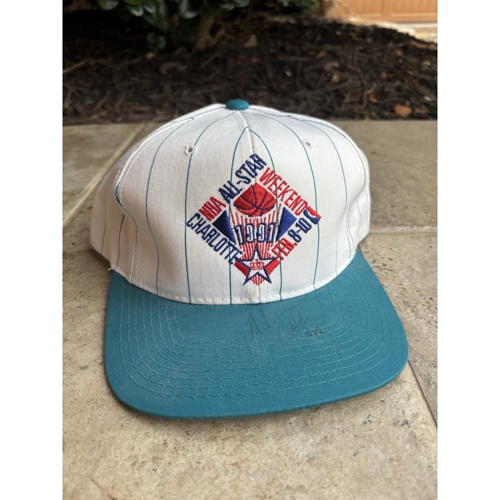 ⭐️Vintage 1991 NBA All Star Weekend Starter Snapback Hat Cap⭐️Charlotte, NC⭐️